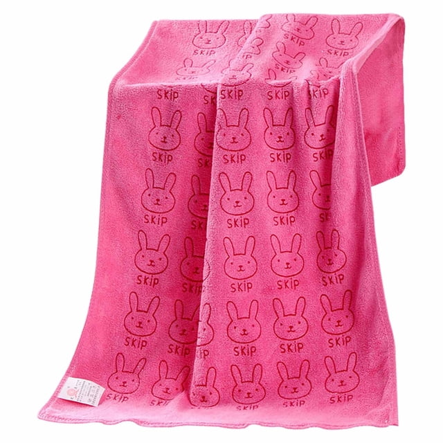 Toalla de microfibra estampada de 35 x 75 cm, súper suave y muy absorbente para el rostro y el cabello, ideal para bañarse y nadar.