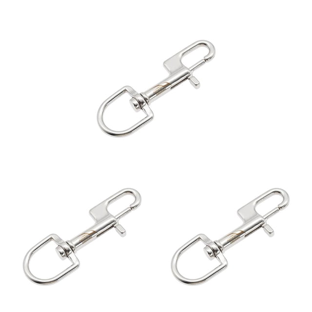 Sonducket Perno de acero inoxidable Gancho a presión Tipo de mano Buceo Freediving Deportes acuáticos Ganchos Equipo BCD Accesorios 100MM Gancho único Gancho simple de 100 mm 3piezas Sonducket CBP188936