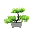 thumbnail image 1 of Plantas artificiales en maceta, planta decorativa artificial, planta artificial de pino acogedora para decoración de oficina exterior y hogar, 1 of 9
