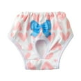 thumbnail image 5 of Lohuatrd Pet Menstrual Pants Comfortable Absorbent Dog Diapers Prevent Mess Breathable Bow Dog Clothes Elasticity Pants, 5 of 8