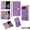 Purple, variant on ELEHOLD for Google Pixel 10 /10 Pro Stylish Flip Wallet Case,Bling Glitter Leather Zipper Pocket 9 Card Holders Stand Function Magnetic Clasp Detachable Wrist Strap Lanyard Purse Case,Rosegold