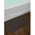 thumbnail image 2 of Floral Bath Mat, Tiny Flowers Blossoming on Thin Curvy Stems Romantic Botany Theme, Plush Bathroom Decor Mat with Non Slip Backing, 29.5" X 17.5", Reseda Green Pale Orange, by Ambesonne, 2 of 2