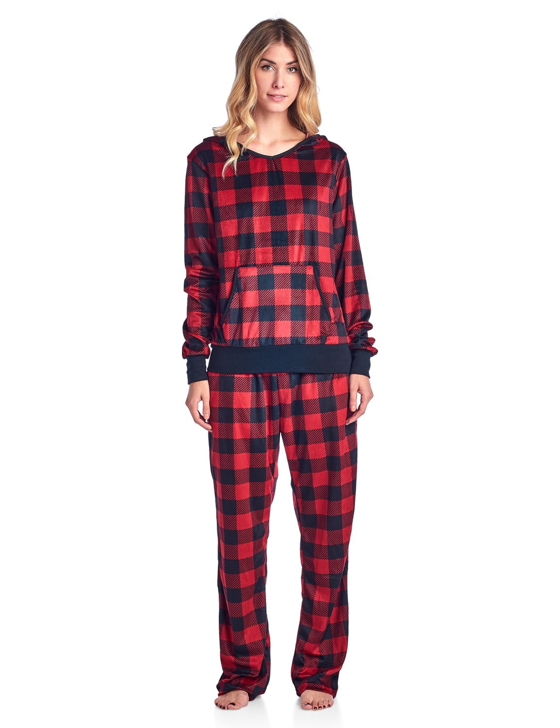 Fleece Hoodie Pajama Set 