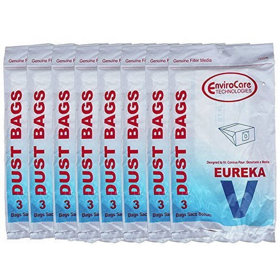 24 Compatible with Eureka Style V Vacuum Bags Power Team Powerline Canisters World Vac Home Clea