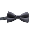thumbnail image 2 of kurtrusly Wide Application Stylish Slim Boy Bow Tie For Weddings And Business Soft And Comfortable Polyester Dark grey, 2 of 6