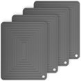 thumbnail image 1 of 4 Uds., ollas para platos calientes, almohadillas calientes de silicona flexibles para mesa, tapetes de silicona antideslizantes, tapetes resistentes al calor, soportes para ollas, manteles, 1 of 5