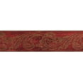 thumbnail image 2 of Concord Wallcoverings Wallpaper Border Abstract Pattern Vine Leaves for Kitchen Bedroom, Red Gold, 5.5 Inches for 15 Feet LA3979B, 2 of 4