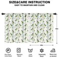 thumbnail image 2 of Blackout Kids Curtains,White Green Dinosaurs Floral Pattern Childrens Insulated Curtains Set Of 2,Bedroom Essentials,Toddler Room Decor 52"x63", 2 of 5