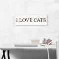 thumbnail image 2 of ARTCANVAS I LOVE CATS Girls Room Decor Canvas Art Print - Size: 36" x 12" (0.75" Deep), 2 of 9