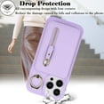 thumbnail image 5 of iPhone 13 pro case with Card Holder, iPhone 13 pro Phone Case Wallet for Women magsafe Compatible Wallet Detachable 2-in-1 for Men-Purple, 5 of 12