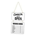 thumbnail image 1 of GUOOL Business Hours Sign Flip Open Closed Sign for Florist Coffee Bar Shop Window white, 1 of 9