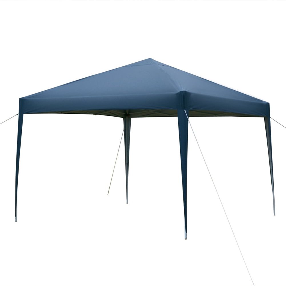 Aimee Lii 116"x116" Canopy Tent Awnings for Decks, Backyard Canopy Gazebo, Awnings for Patio Waterproof, Outdoor Patio Awnings for Party Camping BBQ Events, Blue