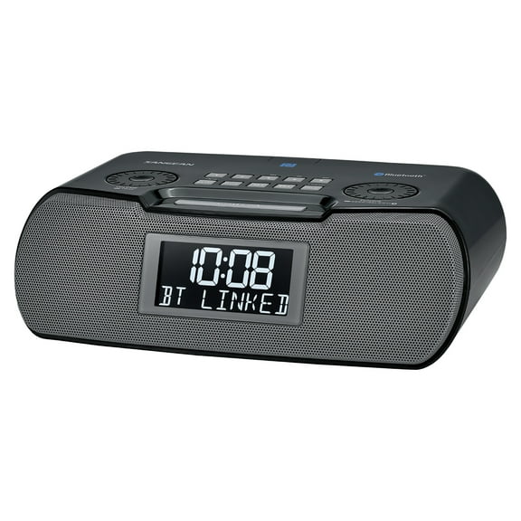 Sangean Digital AM/FM-RDS/Bluetooth Clock Radio with USB Charger, RCR-20PT
