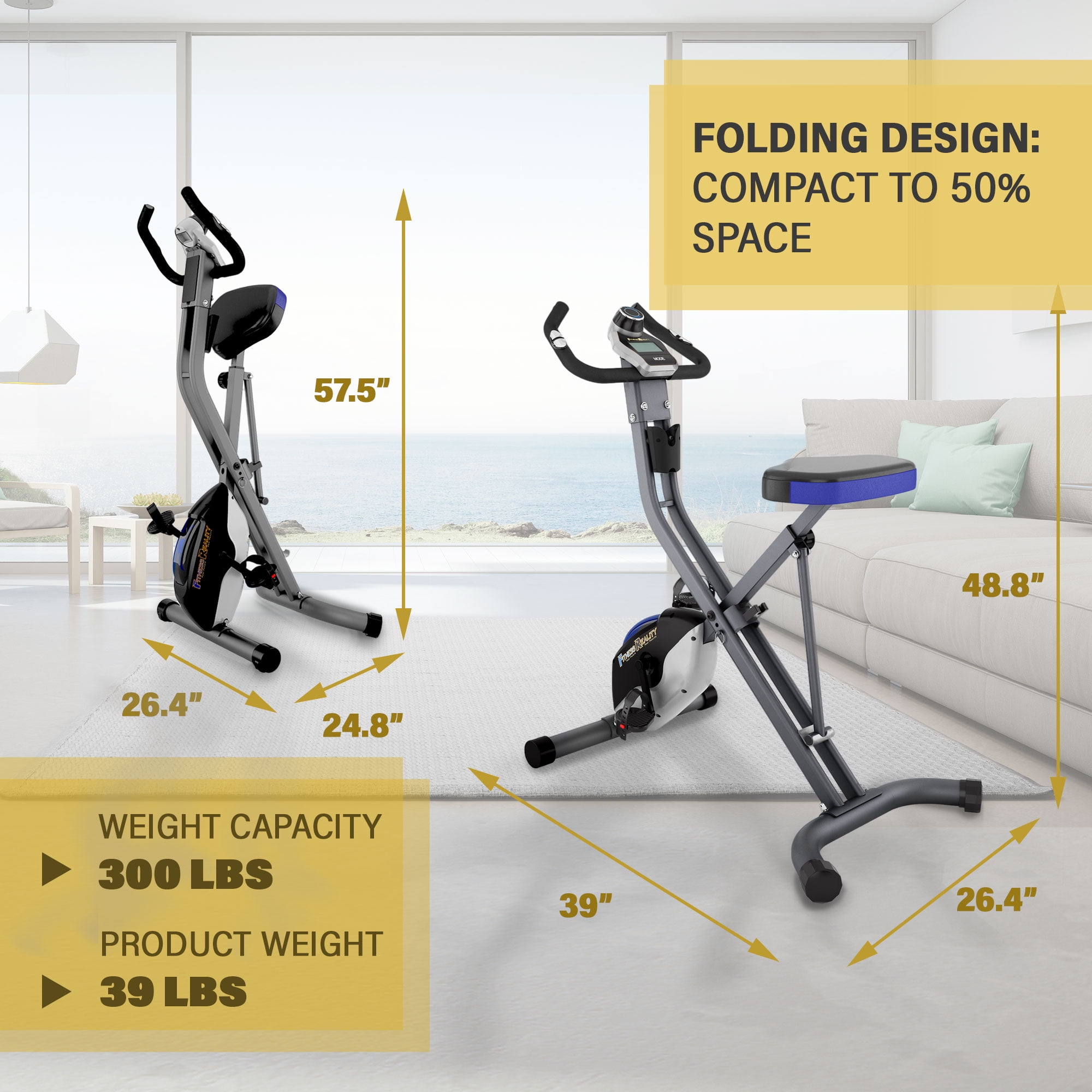 400 lb capacity exercise bike sale
