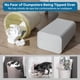 thumbnail image 3 of 3 Botes de Basura de Plástico,Cubo de Basura Impermeable, Cubeta de Basura de Baño,Bote de Basura con Tapa,Capacidad de 10 L,Para Recámara,Baño,Cocina,Sala de (Negro, blanco y gris), 3 of 7
