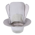 thumbnail image 4 of Sombrero para el sol Gorra con protección UV Ala ancha Nylon Transpirable Secado rápido UPF 50+ Sombrero de pesca con cubierta extraíble para solapa en el cuello y la cara Gris claro YUNYI BRAND  Deportes, 4 of 8