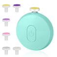 thumbnail image 1 of Lima De Uñas Eléctrica Para Bebés, Juego De Limas De Uñas Eléctricas 6 En 1 Para Recién Nacidos, Recortador De Uñas Para Bebés Silencioso Y Seguro-Verde. Afortunado Sencillez, 1 of 5