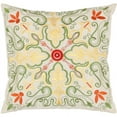 thumbnail image 3 of SAFAVIEH Ariel Ikat Pillow, 18" x 18", White/Multi, Set of 2, 3 of 4