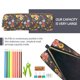 thumbnail image 5 of Balery Colorful Flowers with Butterfly Estuche de Lápices de Cuero Impreso, Estuche para Suministros de Arte, Estuche de Lápices con Cremallera, Estuche de Almacenamiento de Papelería, 5 of 7