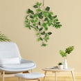 thumbnail image 4 of Planta de tapiz de pared verde artificial | Panel de vegetación sintética 3D para decoración de interiores | Hojas de plástico realistas | 60cm x 36cm | Inicio Apartamento Pasillo Decoración de, 4 of 6