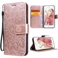 thumbnail image 1 of For Iphone 7 / Iphone 8 Case Mobile Phone Case Protective Cover Leather Pu Wallet Flip Case Leather Case Flowers Pattern Sunflower - Rose Gold, 1 of 7