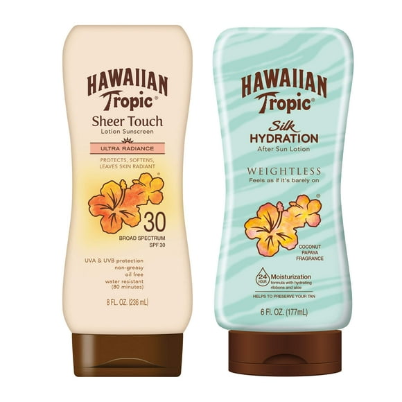 Protector solar y paquete para después del sol Hawaiian Tropic SPF 30