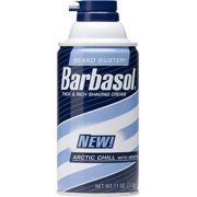 Barbasol Beard Buster Arctic Chill with Menthol Thick & Rich Shaving Cream, 11 oz