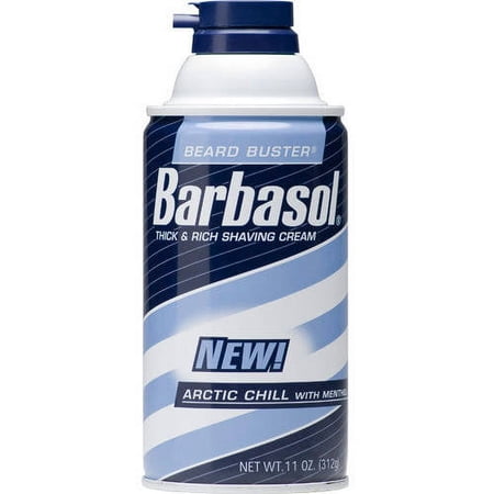 Barbasol Beard Buster Arctic Chill with Menthol Thick & Rich Shaving Cream, 11 oz