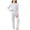 Blue, variant on xaoyunyn Girls 2 Piece Basic Homewear Outfits Casual Solid Color Round Neck Long Sleeve Top and Pant Set 7-15 Years