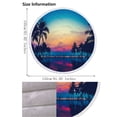 thumbnail image 4 of Summer Beach Vacation Essentials Djunllk Coconut Leaf Series Round Beach Towel Oversized, Microfiber Beach Blanket Waterproof Sandproof Multifunctional Towel Shawl for Women Adult, 4 of 6