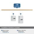 thumbnail image 3 of Amerock Cityscape 10-1/16 inch (256mm) Center-to-Center Champagne Bronze Cabinet Pull - 10 Pack, 3 of 5