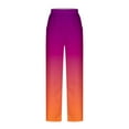 thumbnail image 4 of Dyegold Womens Casual Wide Leg Pants Elastic Waisted Straight Long Trousers Loose Work Cargo Palazzo Pants Y2k Streetwear, 4 of 5