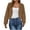 #089-Coffee, variant on Women's Casual Solid Color Rope Knitting Cardigan Hooded Jacket Gifts