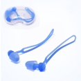 thumbnail image 1 of LLC Bouchons d'Oreilles en Silicone Bleu pour Natation - Housse de Protection Étanche de Haute Qualité, 1 of 4