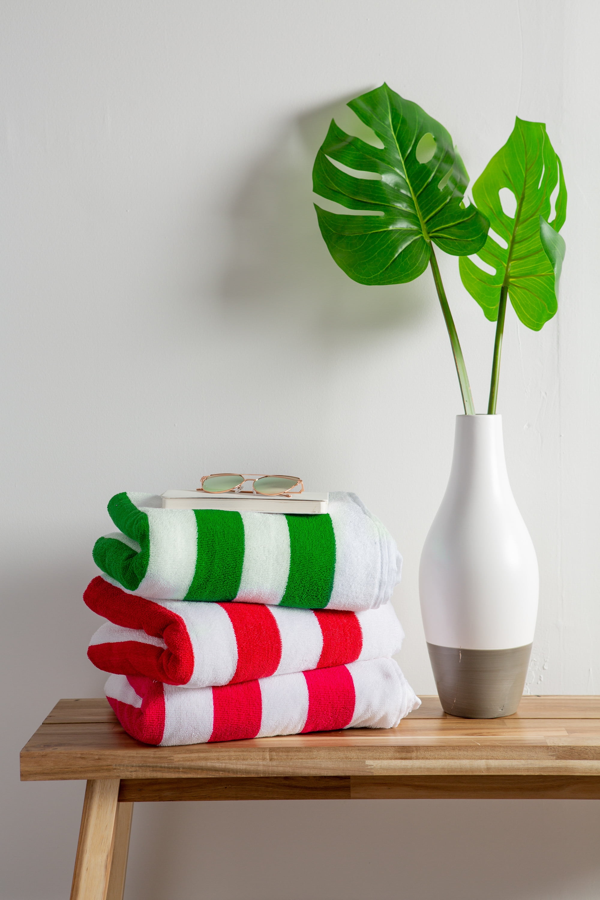 DII Stripe Green Stripes Beach Towel 1 Count