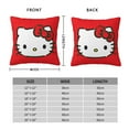thumbnail image 2 of Hello Kitty Pillow Cover, Square Throw Pillow Cases For Couch Sofa Bed Living Room,Home Decorative, 22"X22", 2 of 9