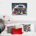 thumbnail image 5 of ONETECH  Truck Canvas Wall Art Boys Room Decor Construction Vehicles Car Pictures for Kids Bedroom Graffiti Painting Art Prints Poster Nursery Home Decorations, 5 of 5