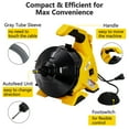 Drain Cleaner Machine 30Ft, Autofeed Electric Drain Auger for 3/4In