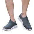 thumbnail image 3 of PEASKJP Sneakers for Men Walking Shoes Mesh Breathable Lightweight Non Slip Athletic Performance Slip On Tennis Gym Fashion Sneakers Gray 44, 3 of 5