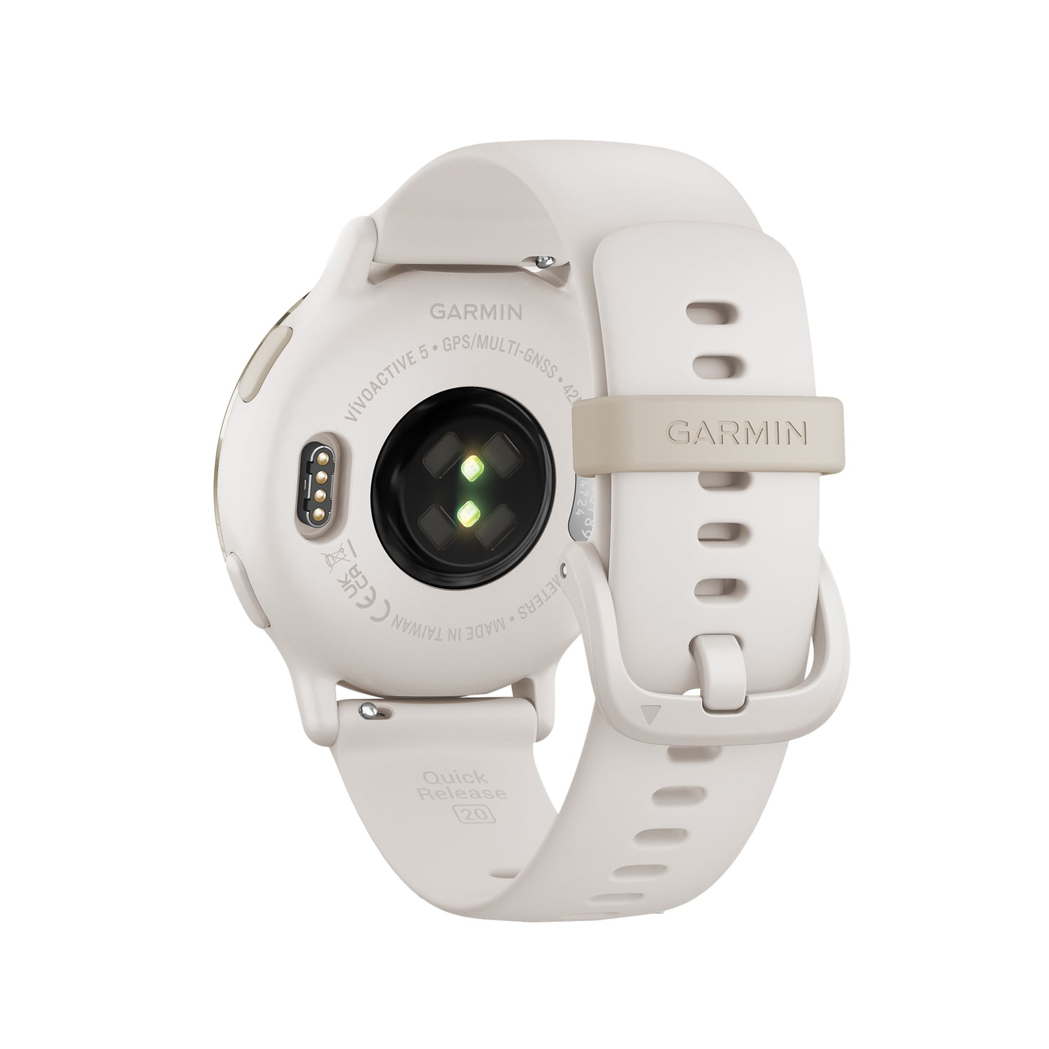 Garmin Vivoactive 5 Fitness Smartwatch, Cream Gold Aluminum Bezel 