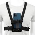 thumbnail image 1 of 1 pcs Mobile Phone Chest Mount Harness Strap Holder Clip Chest Strap Set, 1 of 5