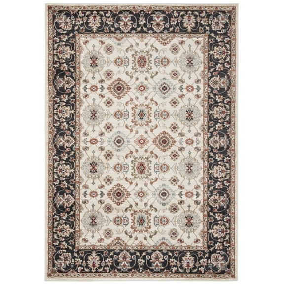 SAFAVIEH Lyndhurst Frances Floral Area Rug, Cream/Navy, 4' x 6'