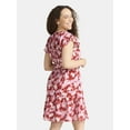 thumbnail image 3 of Time and Tru Women's Crewneck Mini Dress with Pockets, Sizes XS-3XL, 3 of 5
