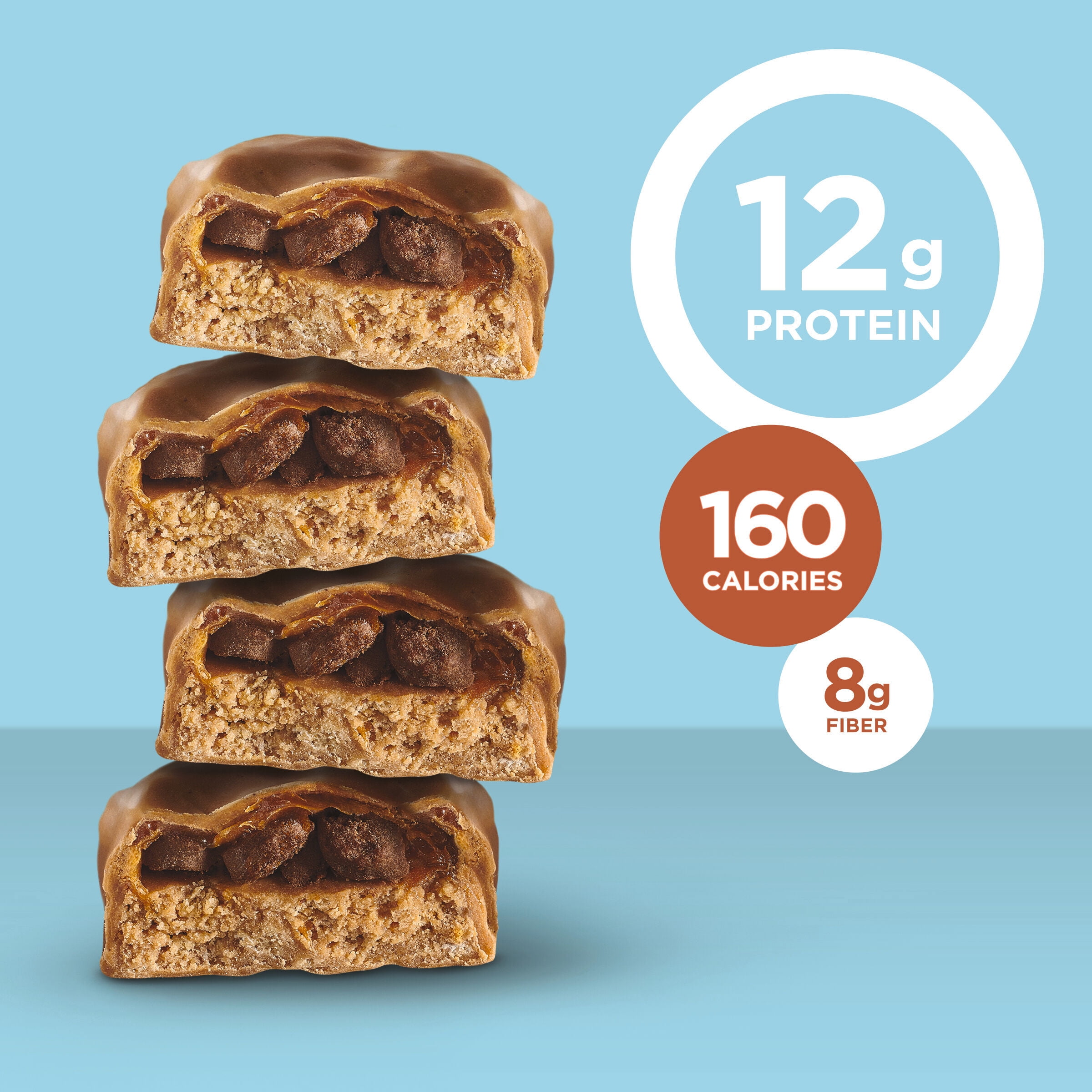 (2 pack) Fiber One Weight Watchers Chewy Protein Bars, Fudge Chocolate Cookie, 5 ct