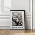 thumbnail image 3 of Skriet- The Scream - Monochrome Version Framed Art Modern Wall Decor, 3 of 15