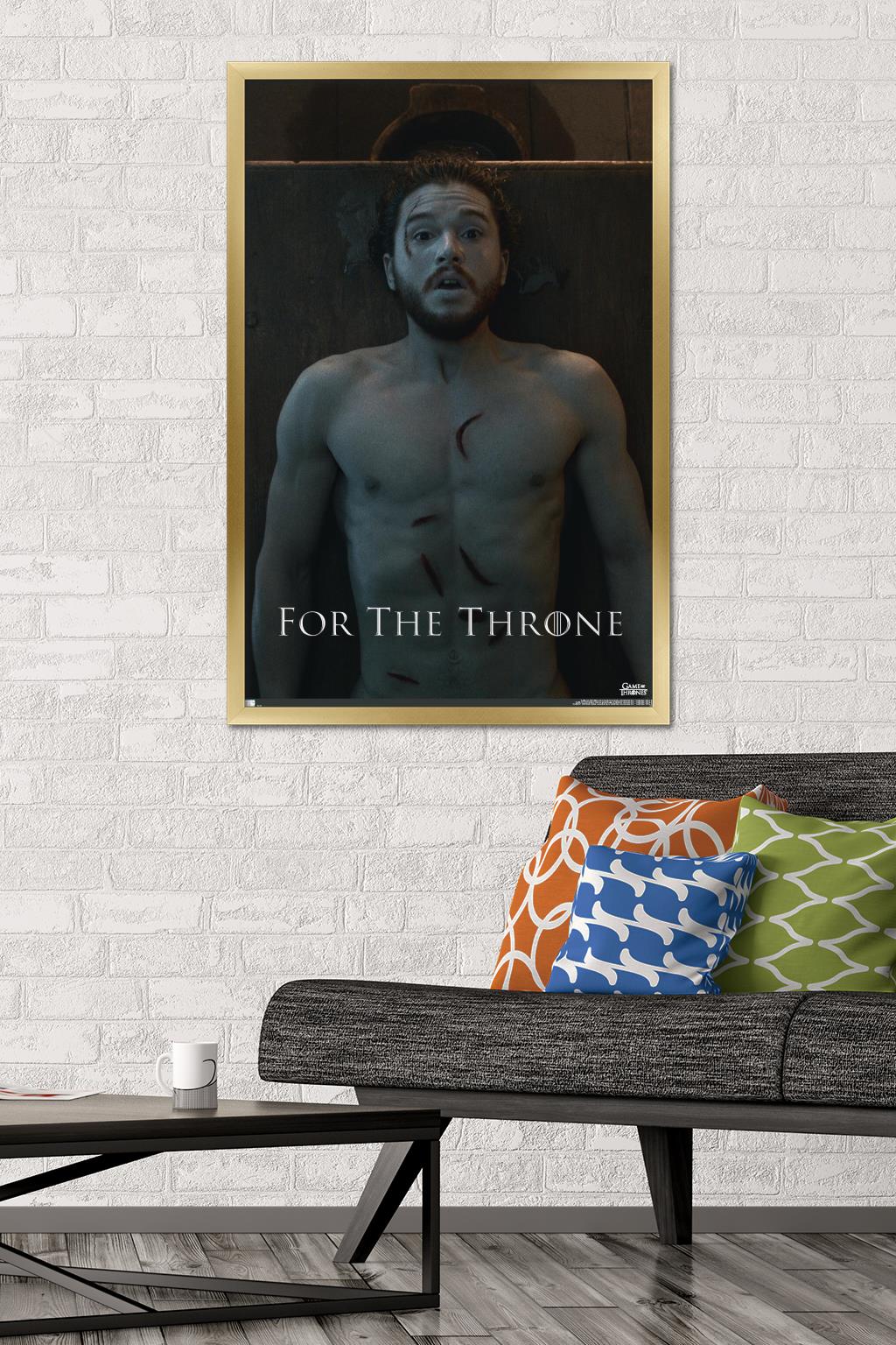 Game of Thrones - Jon Snow Wall Poster, 22.375" x 34", Framed