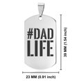 thumbnail image 2 of Stainless Steel #DadLife Dog Tag Pendant Necklace, 2 of 3