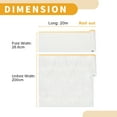 thumbnail image 4 of Unique Bargains Pre-Taped Masking Film 200x2000cm / 65.62ftx78.74" 1 Pcs Plastic Cover White Orange PE Film Paper, 4 of 7