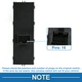 thumbnail image 4 of Interruptor de ventana eléctrica Unique Bargains No.34D959857C para el lado del conductor delantero para Volkswagen Santana Jetta Negro, 4 of 7