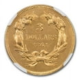 thumbnail image 3 of 1864 $3 Gold Princess AU-58 NGC, 3 of 3